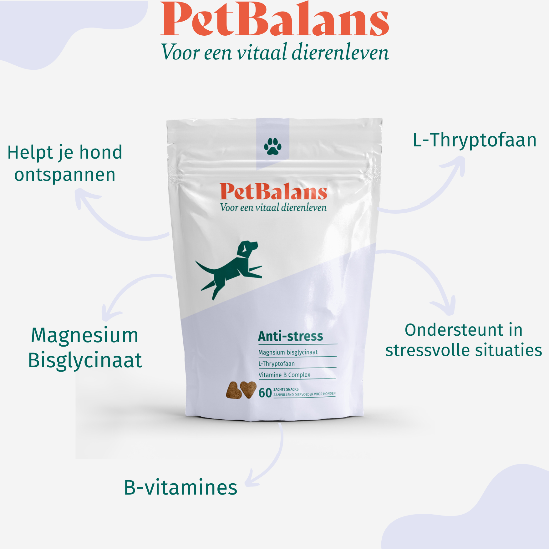 Hond - Anti-stress - 60 Snoepjes