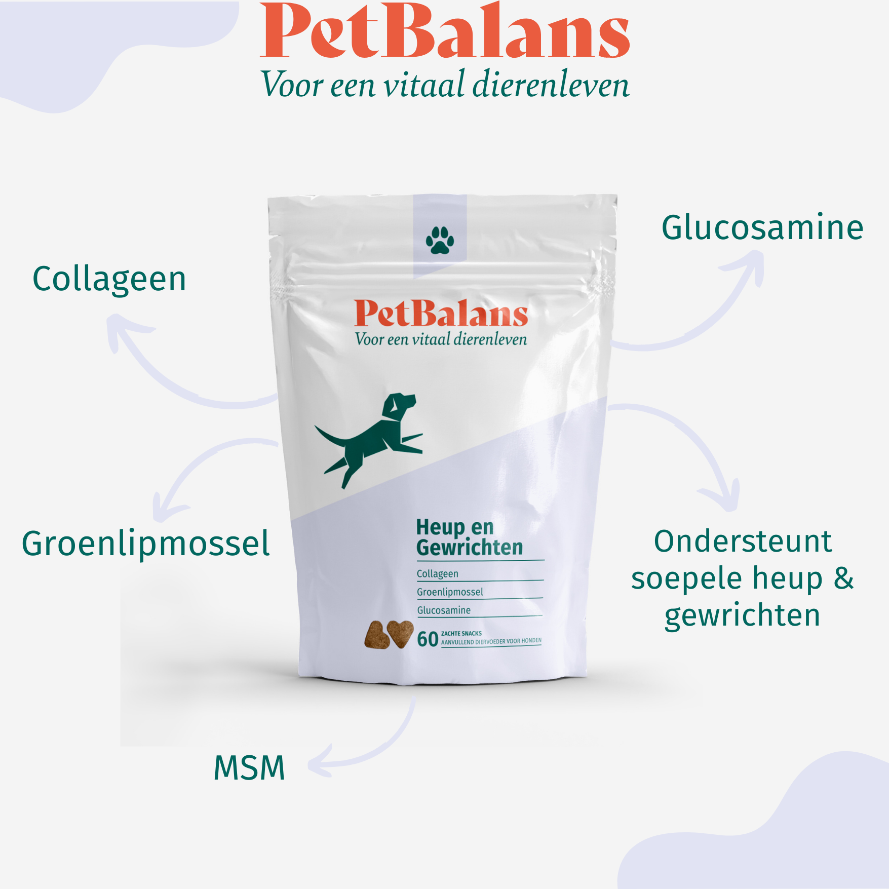 Hond - Heup & Gewrichten - 60 Snoepjes