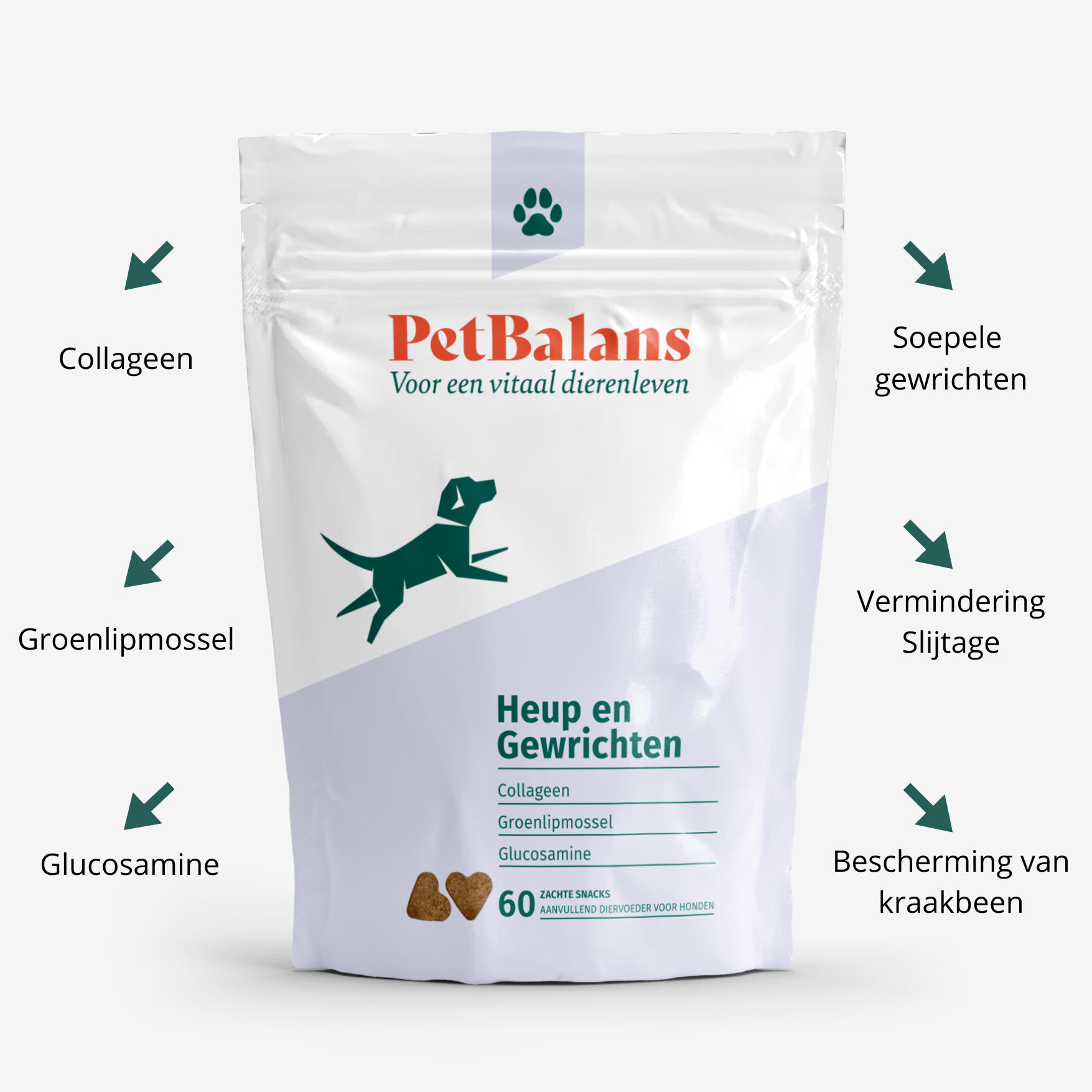 Hond - Heup & Gewrichten - 60 Snoepjes