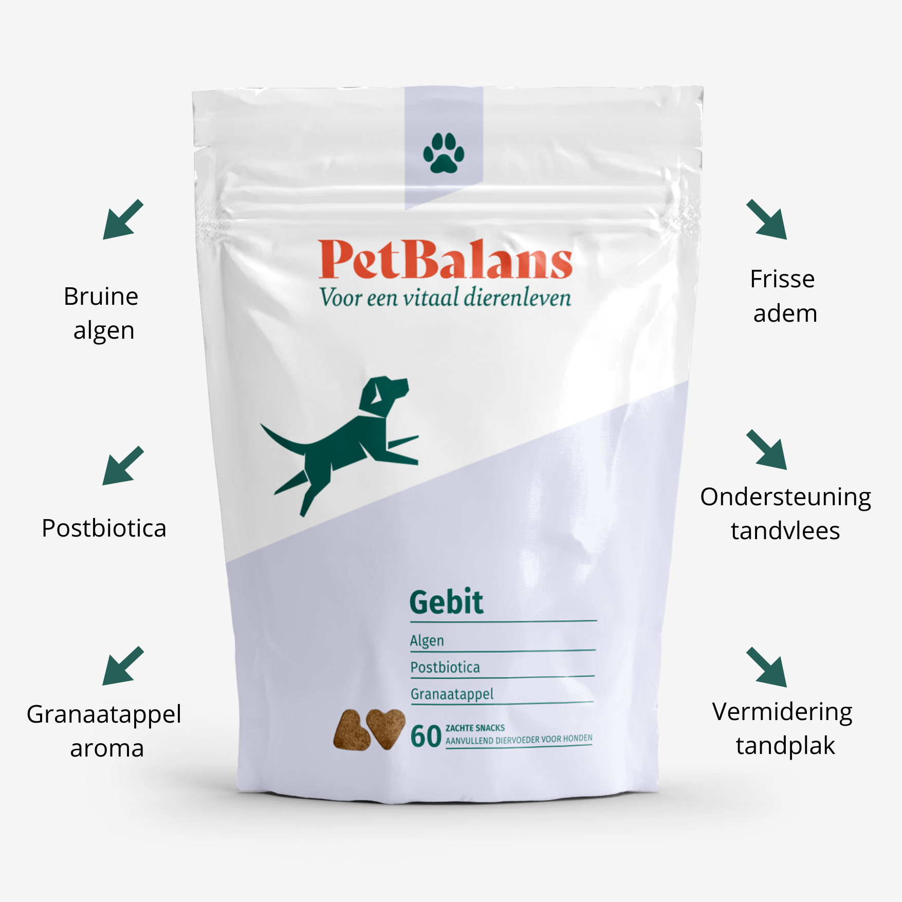 Hond - Gebit & Adem - 60 Snoepjes